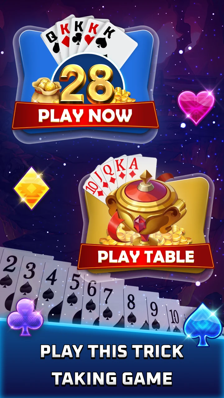 28 Card Game-Offline card game screenshot